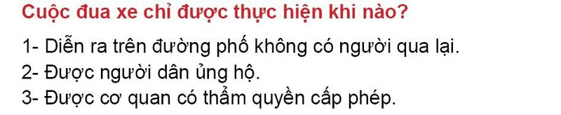 Nội dung câu hỏi thi bằng lái xe số 19