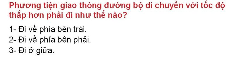 Nội dung câu hỏi thi bằng lái xe số 28