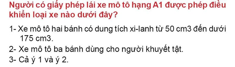 Nội dung câu hỏi thi bằng lái xe số 61
