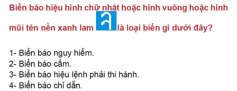 Nội dung câu hỏi thi bằng lái xe số 75