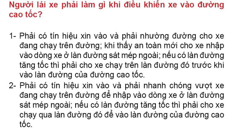 Nội dung câu hỏi thi bằng lái xe số 101