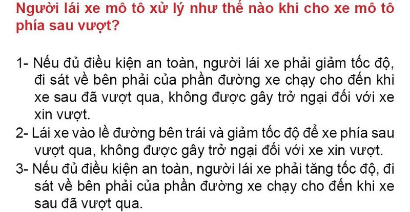 Nội dung câu hỏi thi bằng lái xe số 120