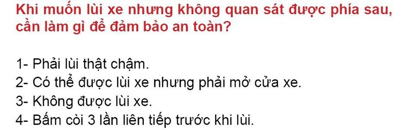 Nội dung câu hỏi thi bằng lái xe số 153