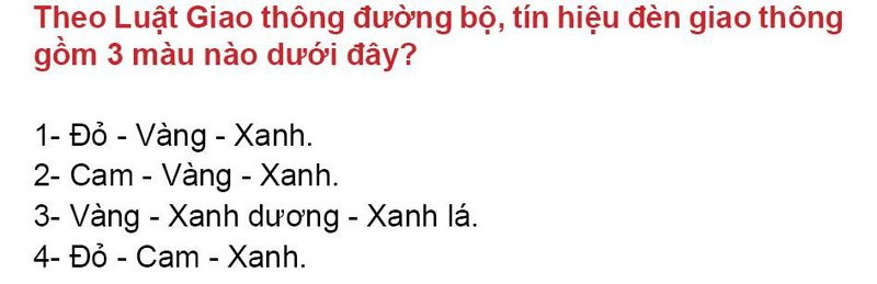 Nội dung câu hỏi thi bằng lái xe số 157