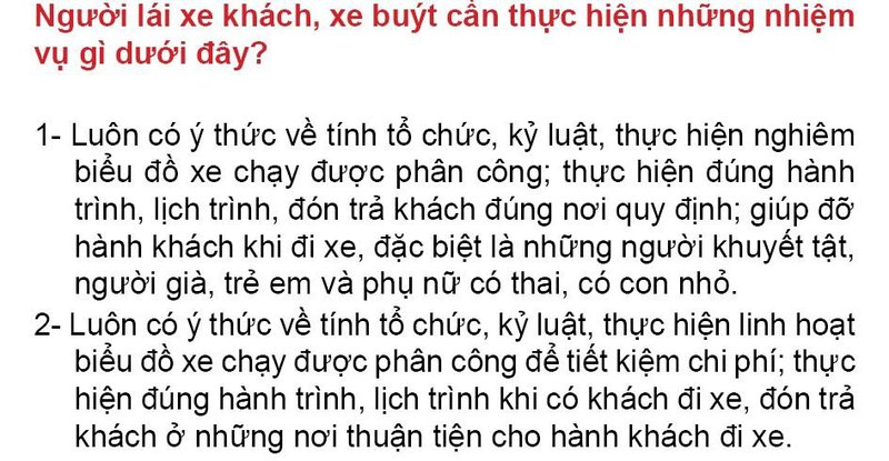 Nội dung câu hỏi thi bằng lái xe số 167