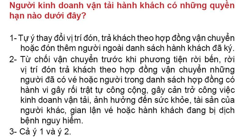 Nội dung câu hỏi thi bằng lái xe số 174