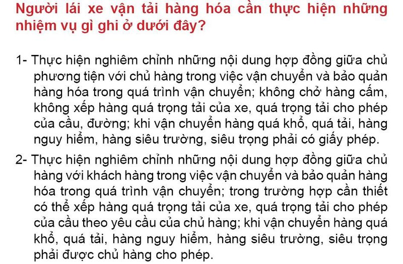 Nội dung câu hỏi thi bằng lái xe số 194