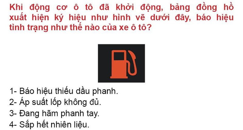 Nội dung câu hỏi thi bằng lái xe số 239