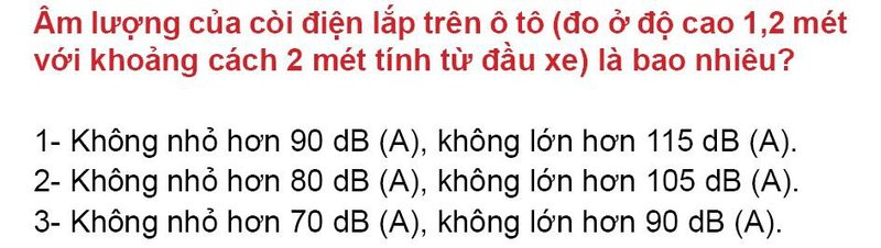Nội dung câu hỏi thi bằng lái xe số 276