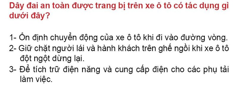 Nội dung câu hỏi thi bằng lái xe số 299