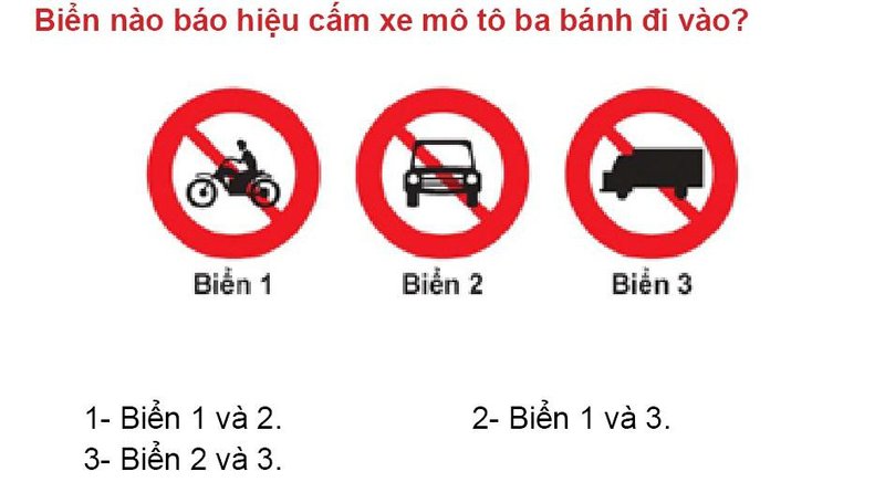 Nội dung câu hỏi thi bằng lái xe số 308