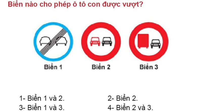 Nội dung câu hỏi thi bằng lái xe số 312