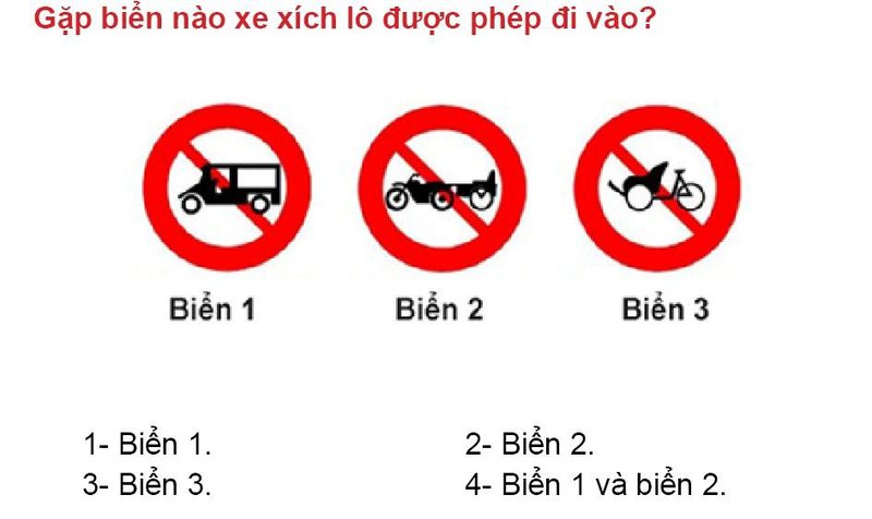 Nội dung câu hỏi thi bằng lái xe số 336