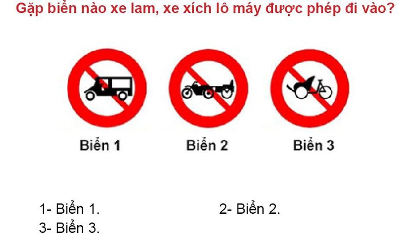 Nội dung câu hỏi thi bằng lái xe số 337
