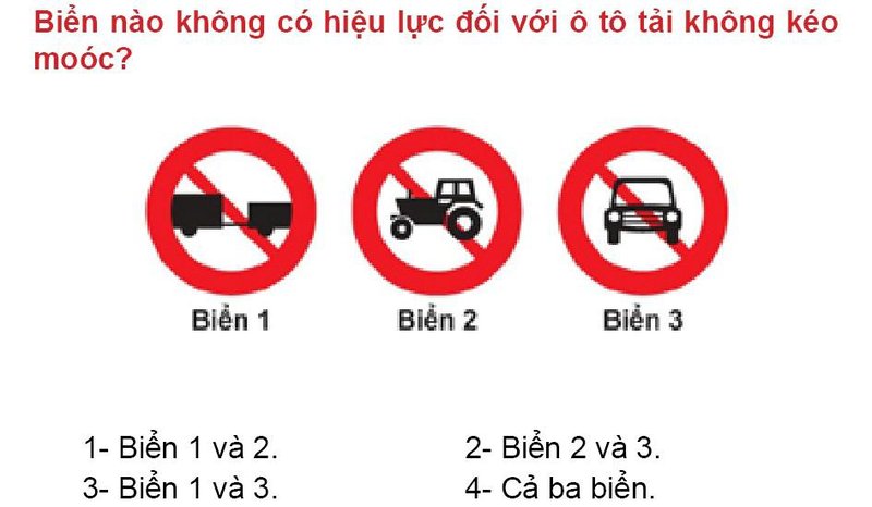 Nội dung câu hỏi thi bằng lái xe số 346
