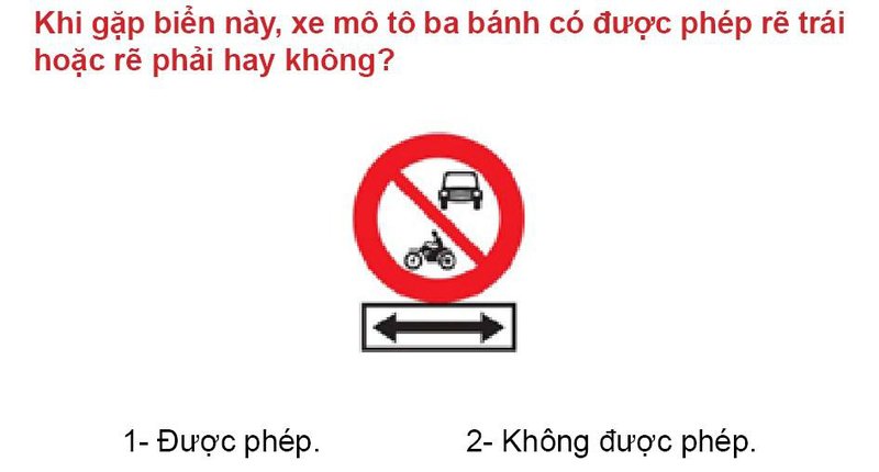 Nội dung câu hỏi thi bằng lái xe số 348