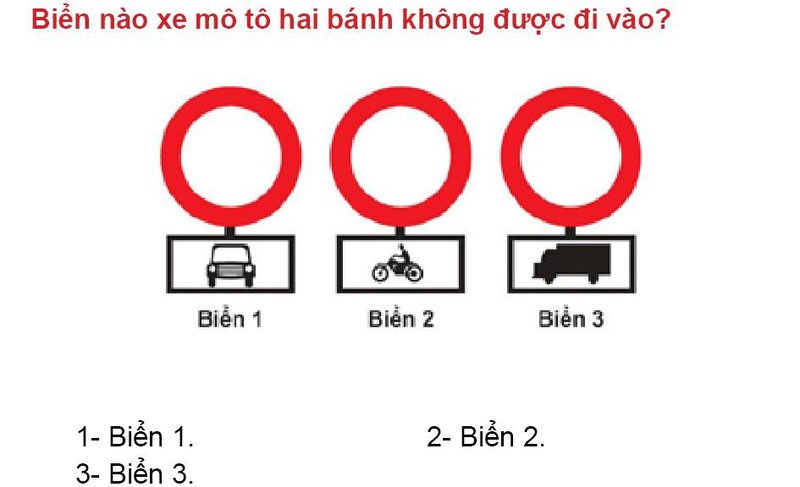 Nội dung câu hỏi thi bằng lái xe số 354