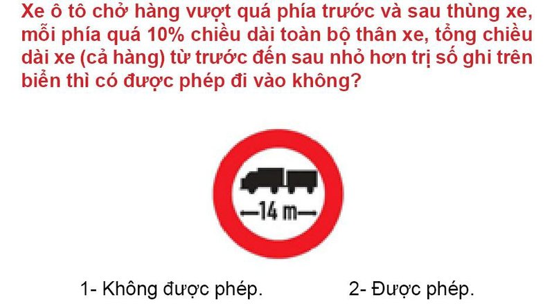 Nội dung câu hỏi thi bằng lái xe số 361