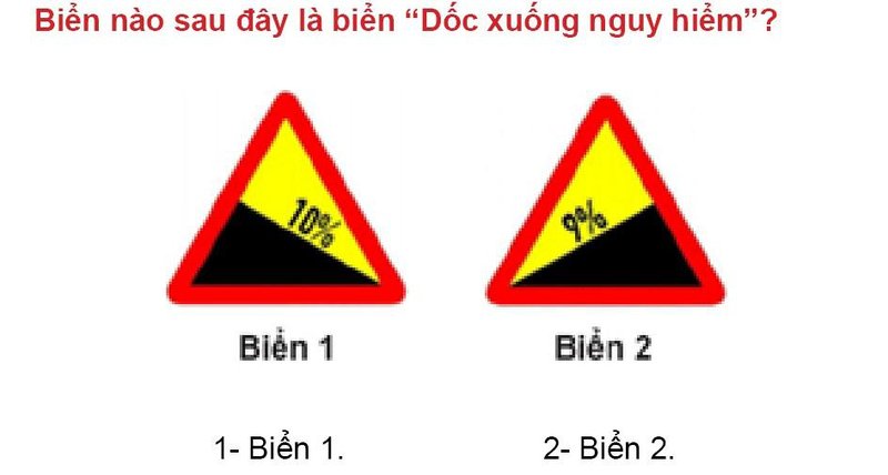 Nội dung câu hỏi thi bằng lái xe số 419