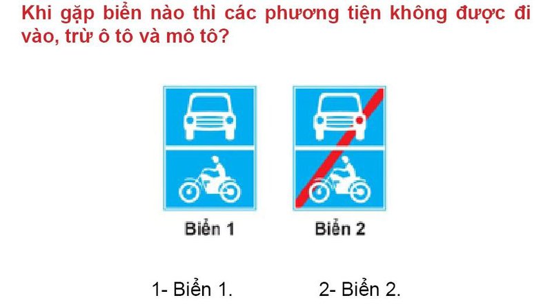 Nội dung câu hỏi thi bằng lái xe số 434