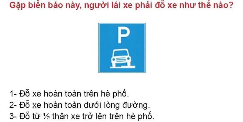 Nội dung câu hỏi thi bằng lái xe số 457