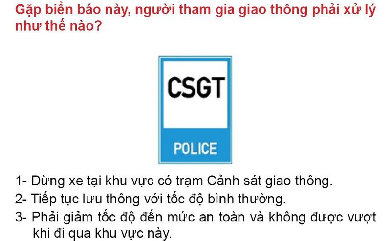 Nội dung câu hỏi thi bằng lái xe số 458
