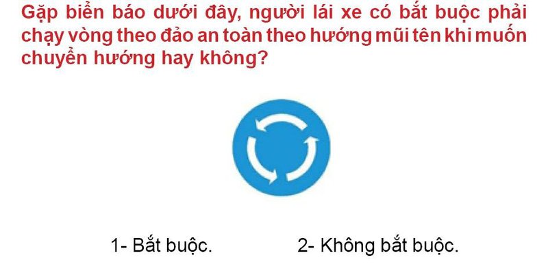 Nội dung câu hỏi thi bằng lái xe số 459
