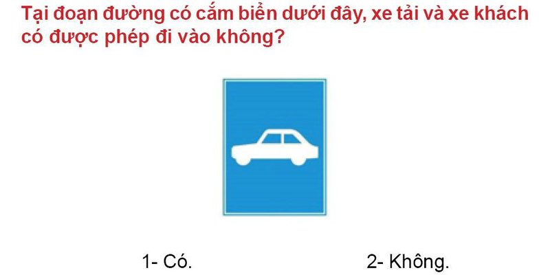 Nội dung câu hỏi thi bằng lái xe số 467