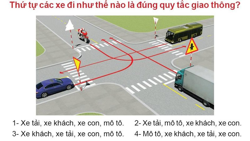 Nội dung câu hỏi thi bằng lái xe số 487