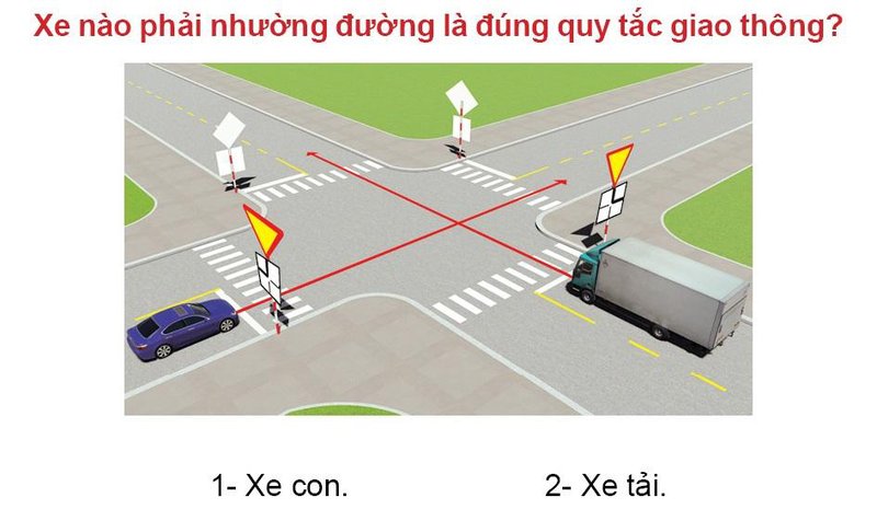 Nội dung câu hỏi thi bằng lái xe số 497