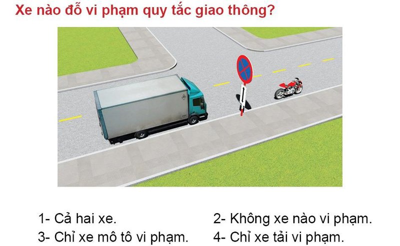 Nội dung câu hỏi thi bằng lái xe số 508