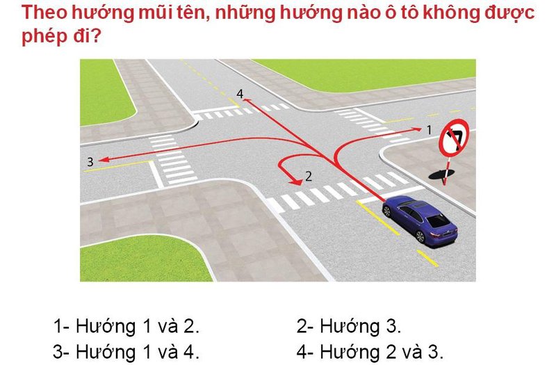 Nội dung câu hỏi thi bằng lái xe số 512