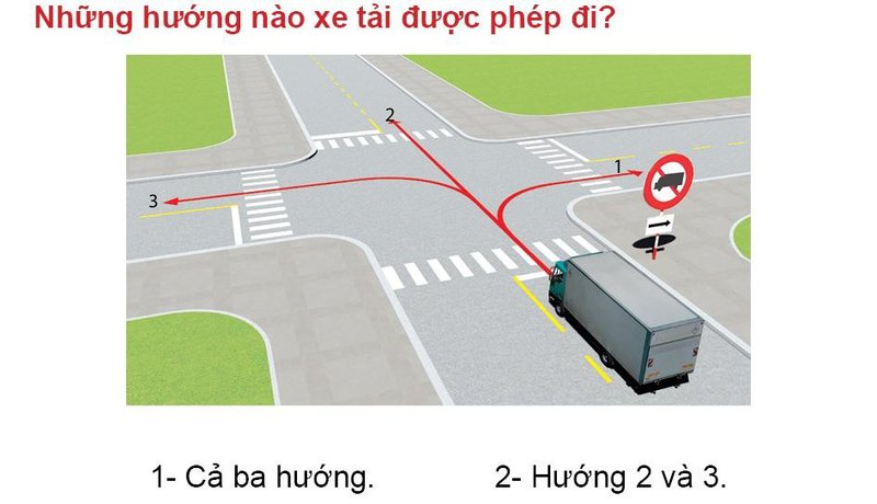 Nội dung câu hỏi thi bằng lái xe số 522