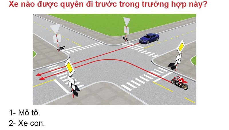Nội dung câu hỏi thi bằng lái xe số 525