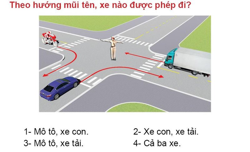 Nội dung câu hỏi thi bằng lái xe số 529
