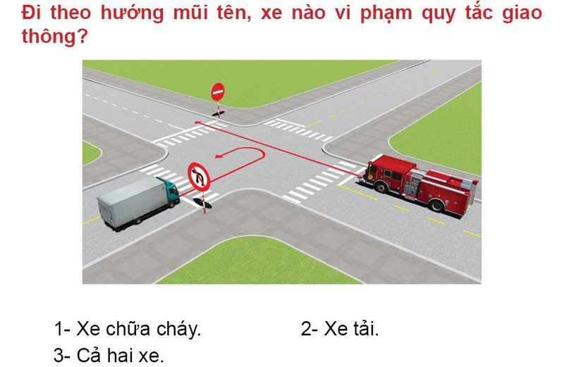 Nội dung câu hỏi thi bằng lái xe số 532