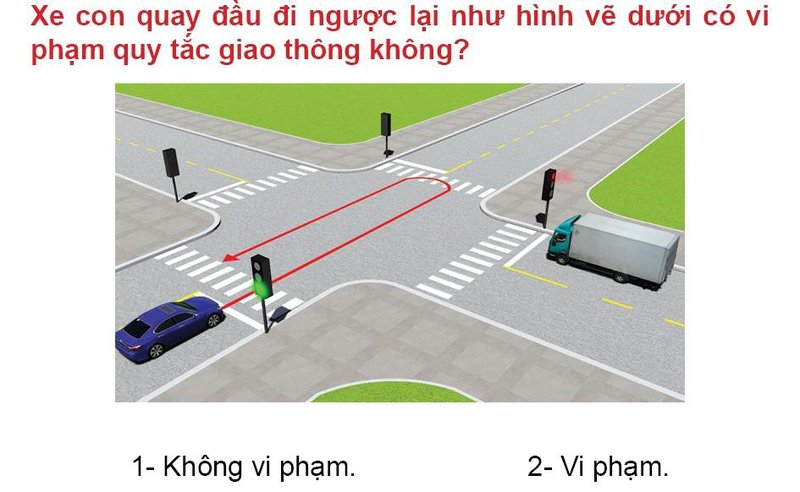 Nội dung câu hỏi thi bằng lái xe số 542