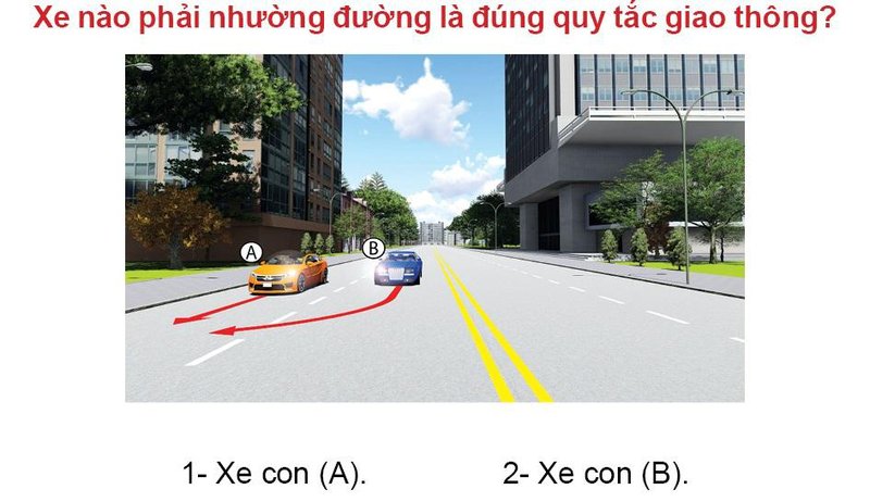 Nội dung câu hỏi thi bằng lái xe số 546