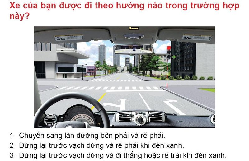 Nội dung câu hỏi thi bằng lái xe số 571