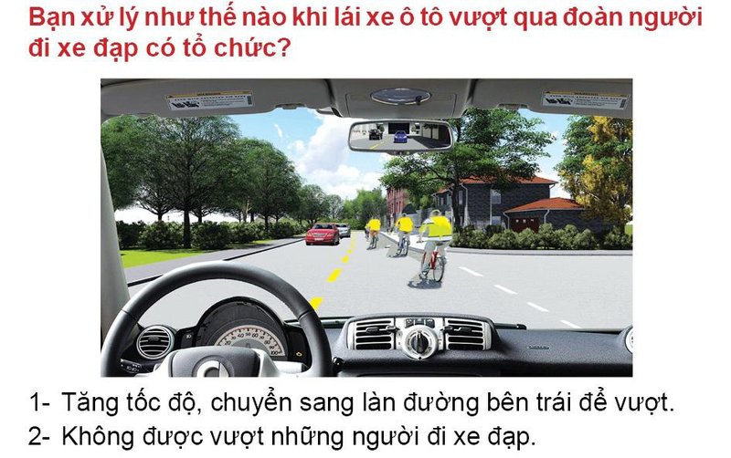 Nội dung câu hỏi thi bằng lái xe số 577