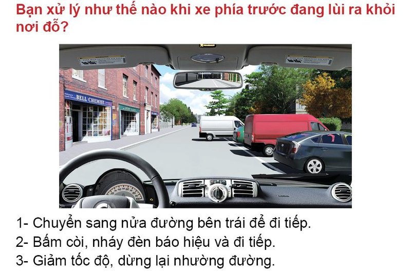 Nội dung câu hỏi thi bằng lái xe số 579