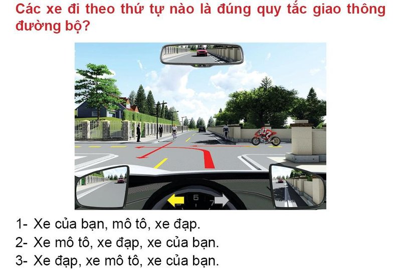 Nội dung câu hỏi thi bằng lái xe số 583