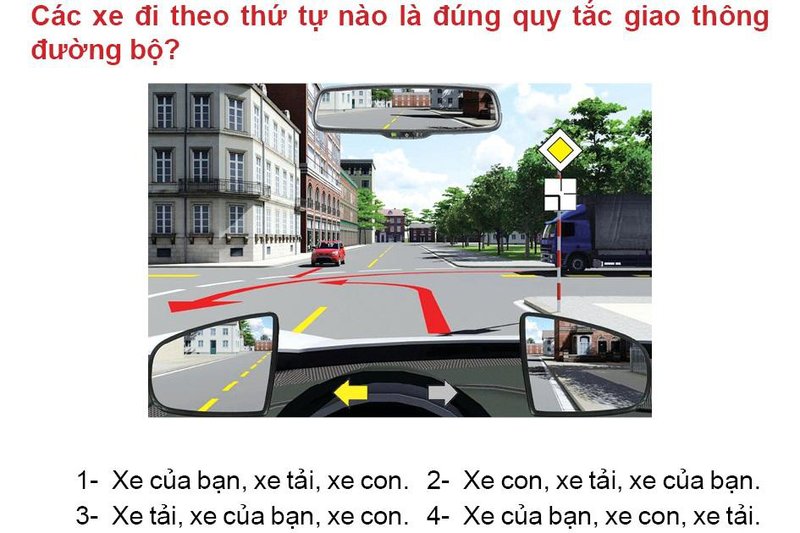 Nội dung câu hỏi thi bằng lái xe số 584
