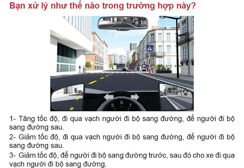 Nội dung câu hỏi thi bằng lái xe số 587