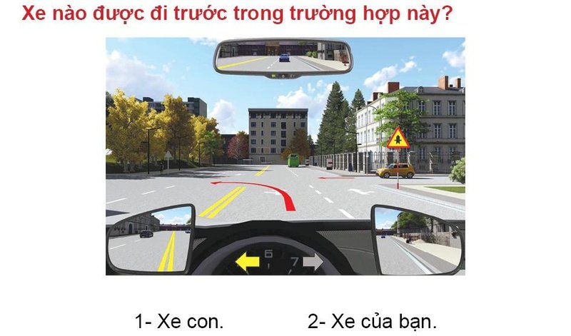 Nội dung câu hỏi thi bằng lái xe số 588