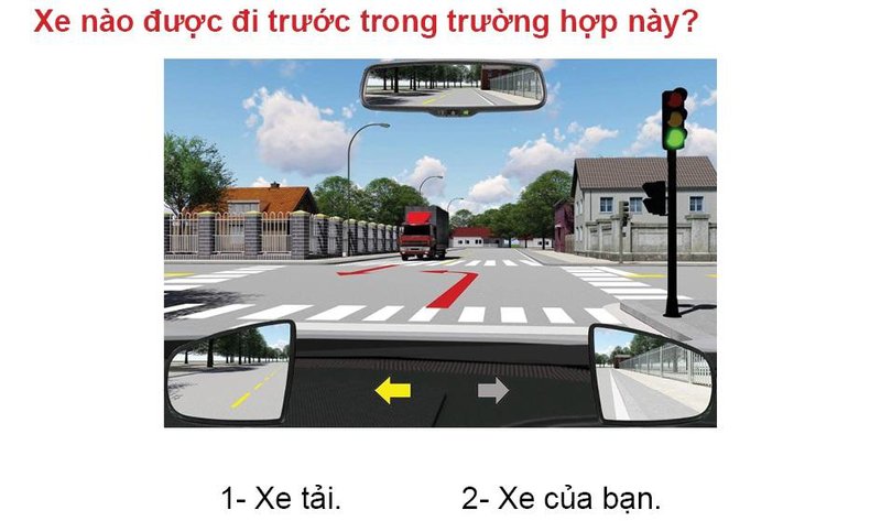 Nội dung câu hỏi thi bằng lái xe số 591