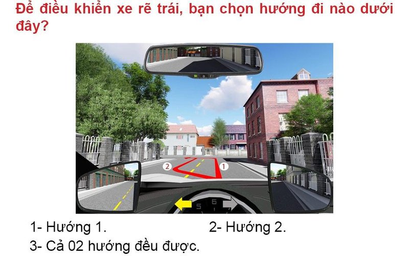 Nội dung câu hỏi thi bằng lái xe số 594