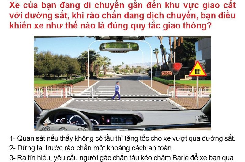 Nội dung câu hỏi thi bằng lái xe số 596