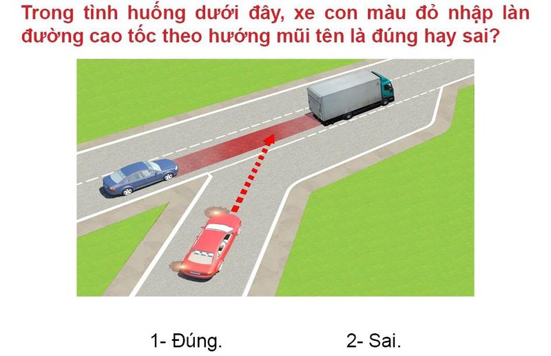 Nội dung câu hỏi thi bằng lái xe số 597